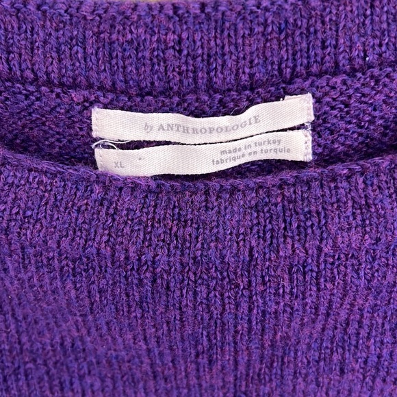 Anthropologie beautiful purple sweater! XL super soft - Picture 2 of 7